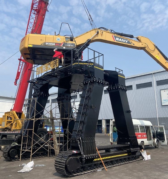 三一大长腿装置现场